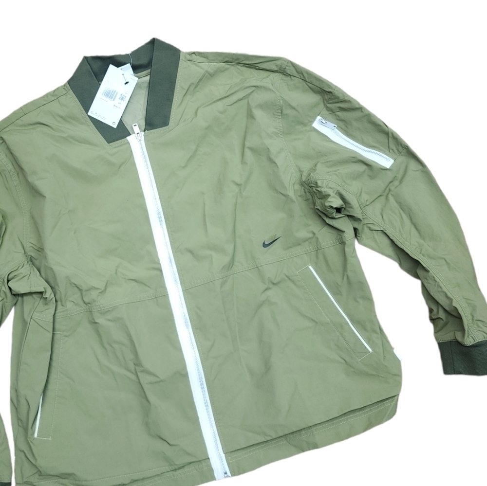 Nike Sportswear Unlined Men's Bomber Jacket Green Size 2x
